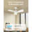 30" (3-Blade) Ceiling Fans with LED Lights and Remote Control