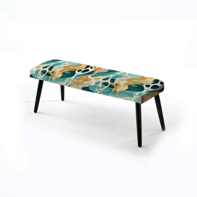 Banc rembourré abstrait Topaz Giraffe Spots