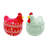 Small Ceramic Patterned Chicken Container w/Lid Home Decorations Spring-1203885673