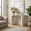 Sagebrook Home 47" Sardi Travertine Top Console Table, Neutral Tones - Elegant Consoles And Cabinets