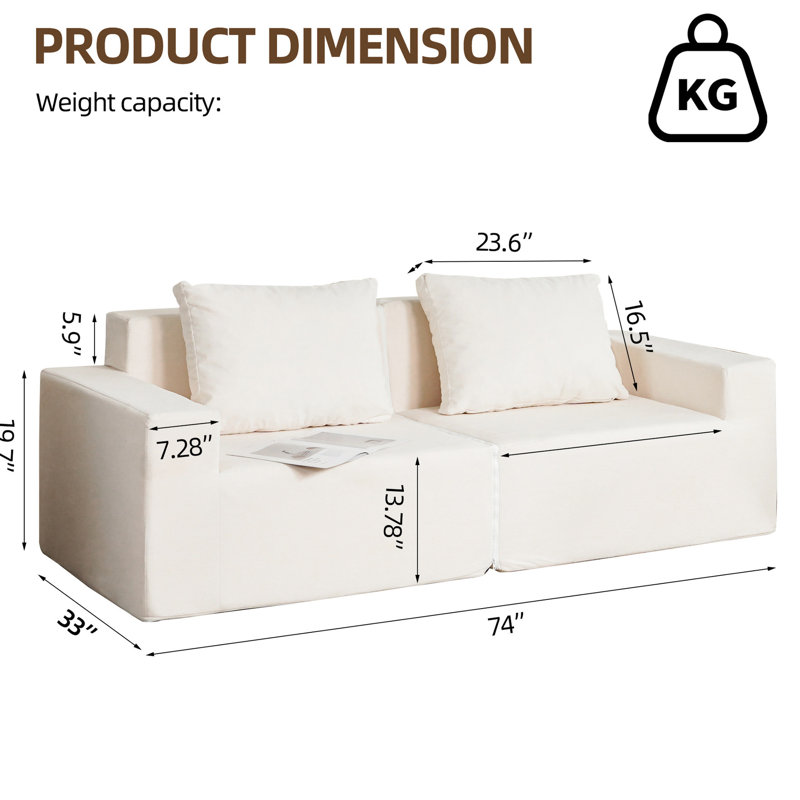Fauteuil convertible pour lit simple, housse amovible, teinture, structure pour salon convertible, housse imperméable et antitache confortable