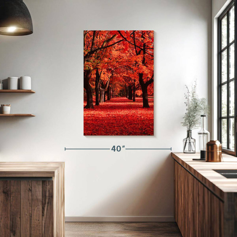 Harnek Autumn Park With Trees, 39" H x 26" W