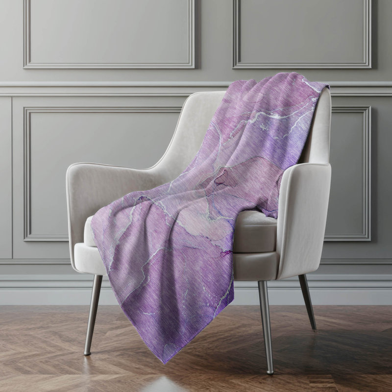 Jeté en sherpa Addison, Mauve