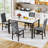 Dining Room Table Set 5 Piece Dining Table Set With Luxurious Button Tufted Dinner Chairs, Modern Kitchen Dining Room Table And Chairs Set, Dining Table Set For Kitchen Living Room Breakfast Small Spaces-12115459-30837886
