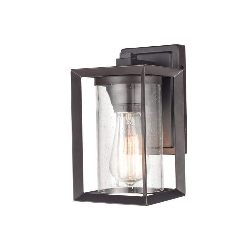 Wall Light, 10.13" H x 5.13" W x 5.13" D, Bronze