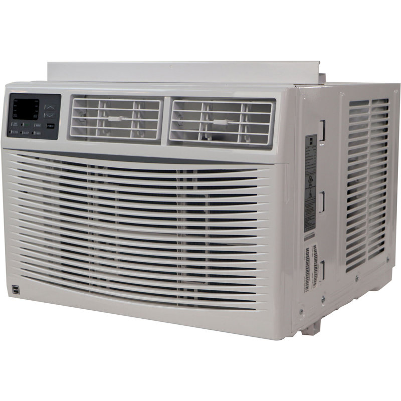 8000 BTU White Window Air Conditioner with Electronic Controls