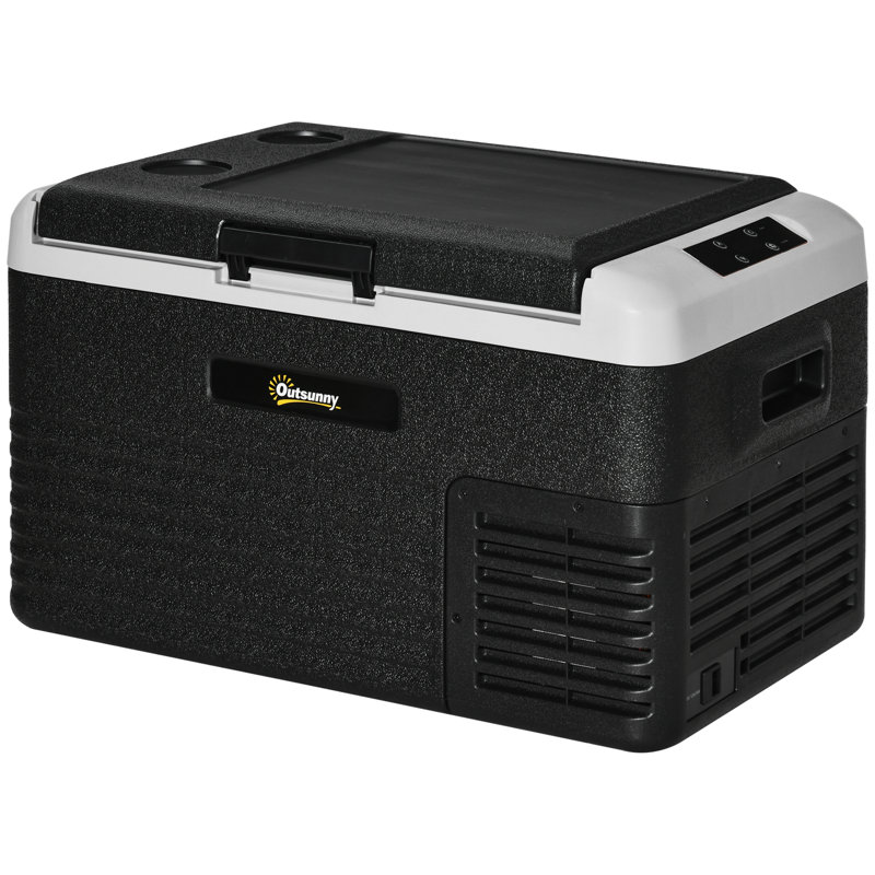 Outsunny 0.03m³ L Freestanding Mini Fridge with Freezer