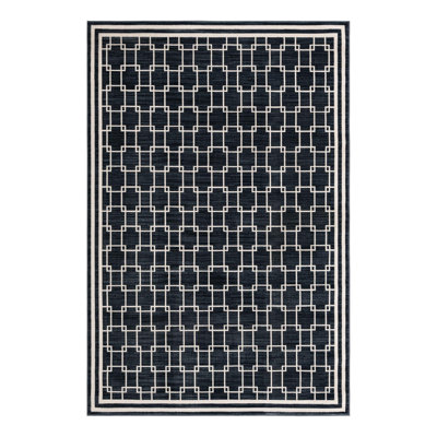 Jill Zarin Metropolitan Uptown Rug Navy Blue