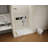 Shower Screen 32" Half Frameless Shower Wall Panel, Tempered Glass 3/8 Inch, Easy Clean Glass, Fixed Glass Shower Door With Towel Hook Brushed Gold-115598436