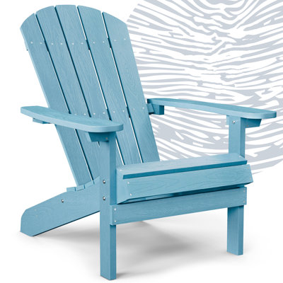 Classical Plastic Adirondack Chair with Curved Back by Dovecove
