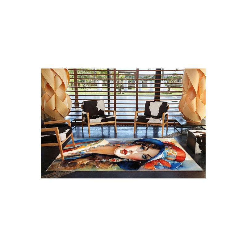 Tapis coloré lavable à la machine, Sous-tapis rectangulaire 3 pi 11 po x 5 pi 11 po i