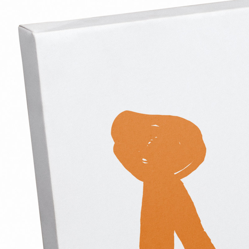 Art sur toile little prince Brewer, H 20 po x l 16 po x P 1,25 po, Orange