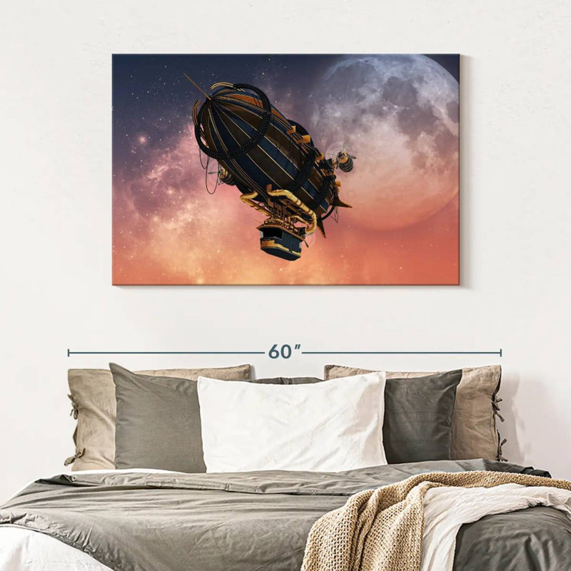 Mehar Steampunk Zeppelin, 32" H x 48" W
