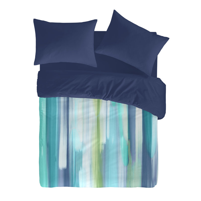 Loane Duvet Cover, Double Duvet Cover, Navy