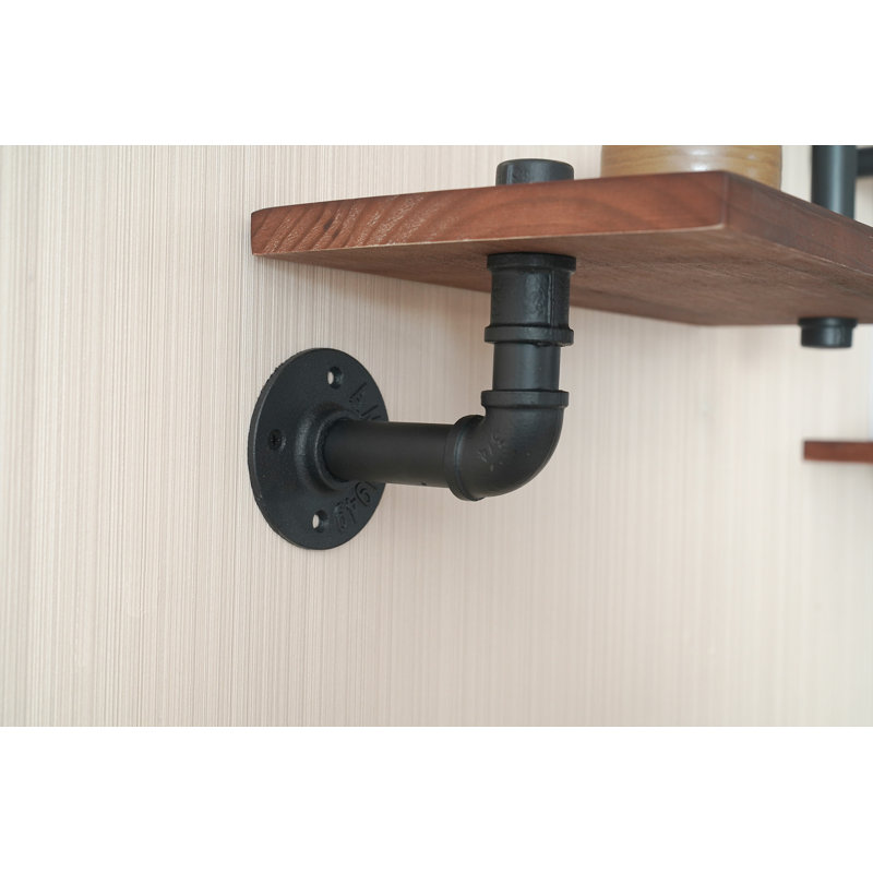 Johnneisha 4 Piece Iron Bracket Shelf