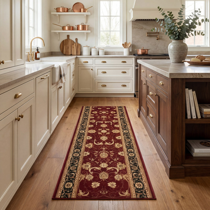 Abdoulaye Synthetic Washable Rug, Rectangle 2'8" x 10'