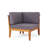 4-PIECE SOFA SET, DARK GRAY