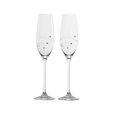 Georg Jensen Bernadotte Champagne Flute Glass, Set of 6, 9.1 oz.