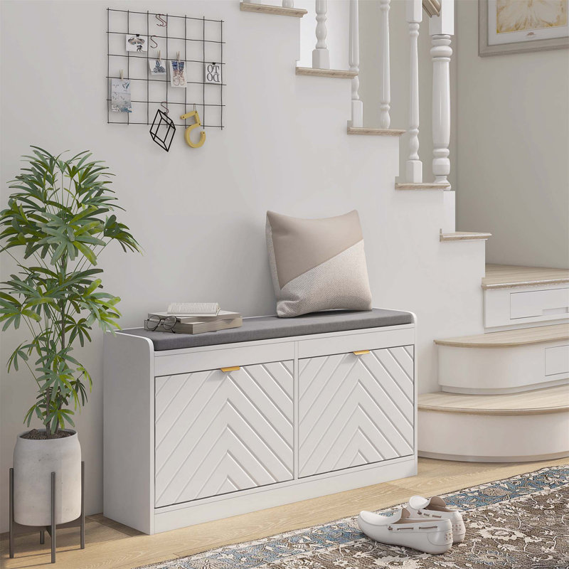 8 Pair Shoe Storage Bench