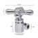 Cross Handle Angle Stop Shut Off Valve, 1/2" IPS Inlet with 3/8" Compression Outlet
