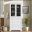Meuble-lavabo autoportant de 36 pouces avec lavabo en céramique, charnières à fermeture en douceur et beaucoup de rangement pour les salles de bain modernes-489774171