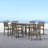 Caladesi Patio Solid Wood 6-Person Dining Table-1026358855