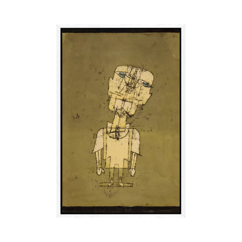 Ghost Of A Genius, 1922 by Paul Klee - Print on Canvas, White Framed, 66.04 cm H x 45.72 cm W