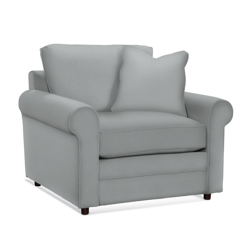 Edgeworth Chair, Light Blue Performance Fabric; 0851-55