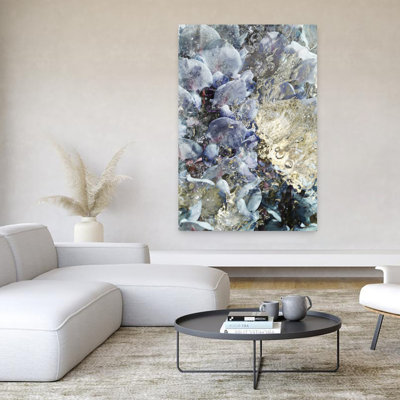 Contemporary Art Modern Organic Lilac Flower Wall Art by Angelo Cerantola - Wrapped Canvas Print