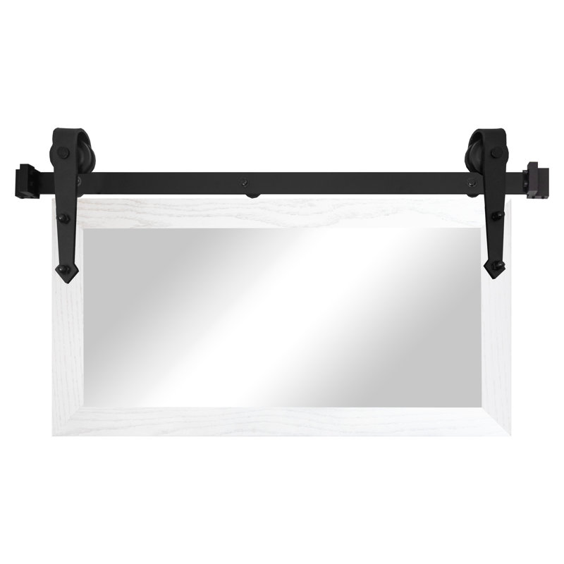 Miroir Gracie Oaks, Blanc, 18 po x 33 po