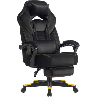 Metro Lane Adjustable Swiveling PC & Racing Game Chair in Black