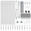 Vidaxl Fence With Posts PVC-Coated Steel-116797914-116797913