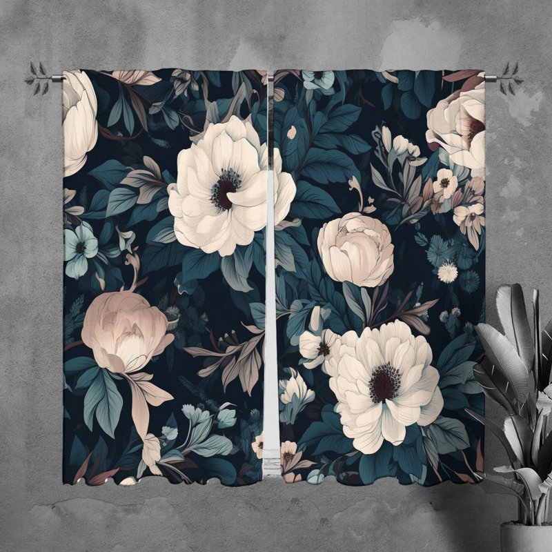 Paire de rideaux obscurcissant en polyester, H 82 po x l 40 po