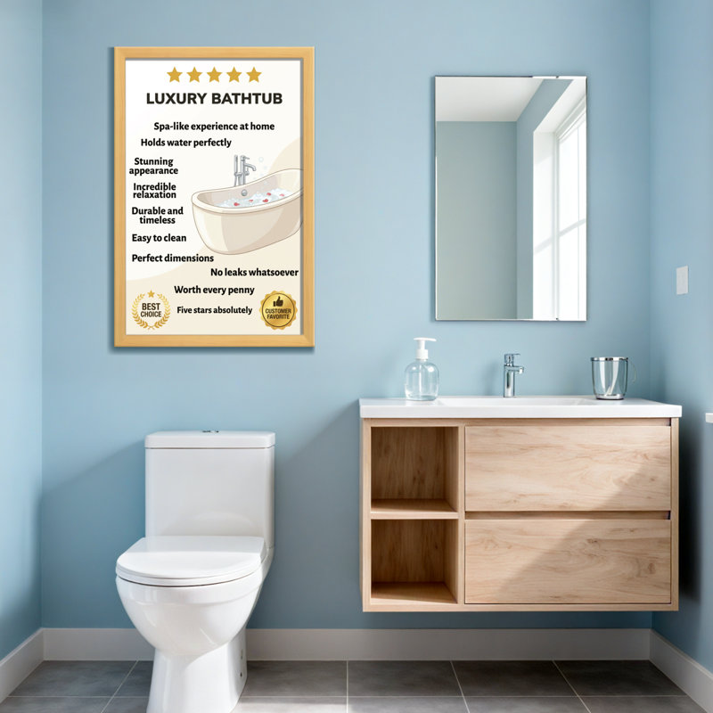 Bain et buanderie Baignoire de luxe Spa expérience détente à la maison confort durable propre, H 24 po x l 16 po