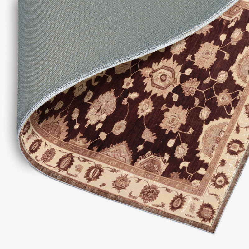 Tapis intérieur et extérieur brun Overdyed, Rectangulaire 2 pi x 3 pi