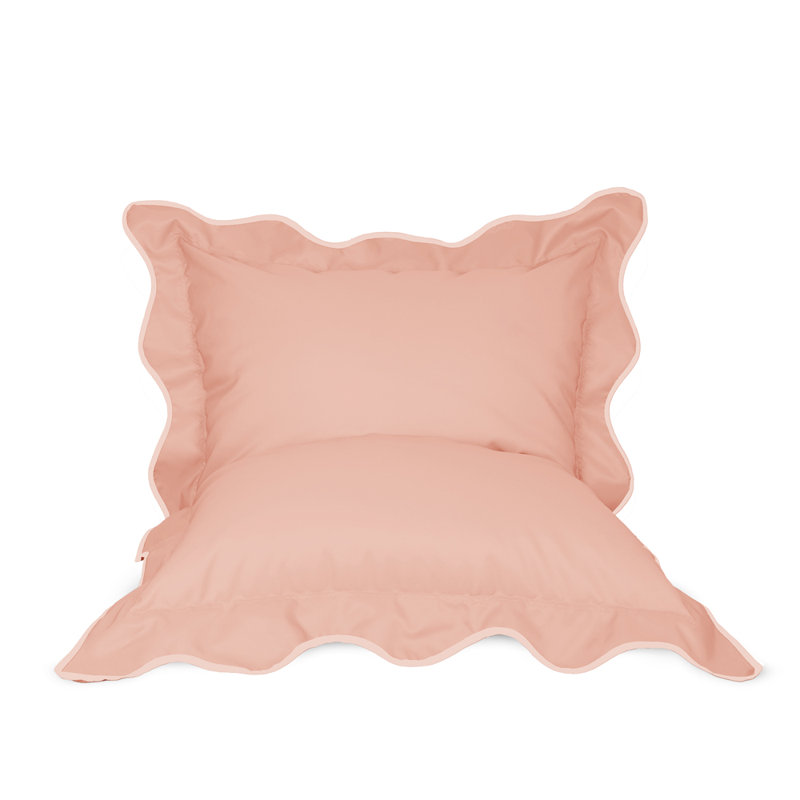 1-6 Outdoor Friendly Refillable Bean Bag Chair, 170cmH x 130cmW x 75cmD, Pink