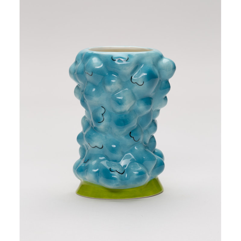 Dollymama's Blue Hair Makeup Brush Holder