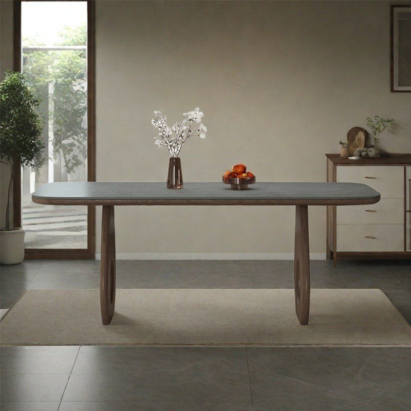 Table de salle à manger rectangulaire européenne, H 29,5 po x L 70,86 po x l 31,5 po