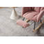 Fauteuil oscillant rembourré avec accoudoirs et dossier haut rembourré pour chambre à coucher-8396155
