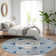 Premium Machine Washable Prisco Navy Rug