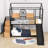 Boscobel Twin Over Twin Metal House Bunk Bed with Slide,Stairs And Slats-892738673
