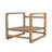 Durable Acacia Wood Outdoor Lounge Chair with Oversized Seat and Plush White Cushions for Ultimate Comfort and Style.-821763775