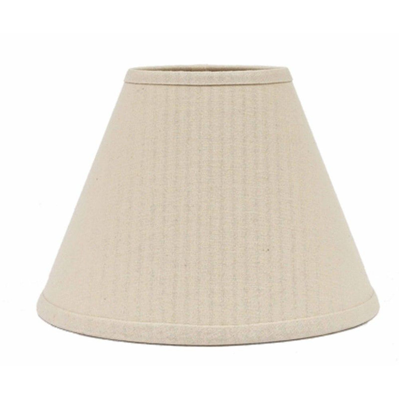 Abat-jour empire en coton, 8" H x 10" W x 10" D