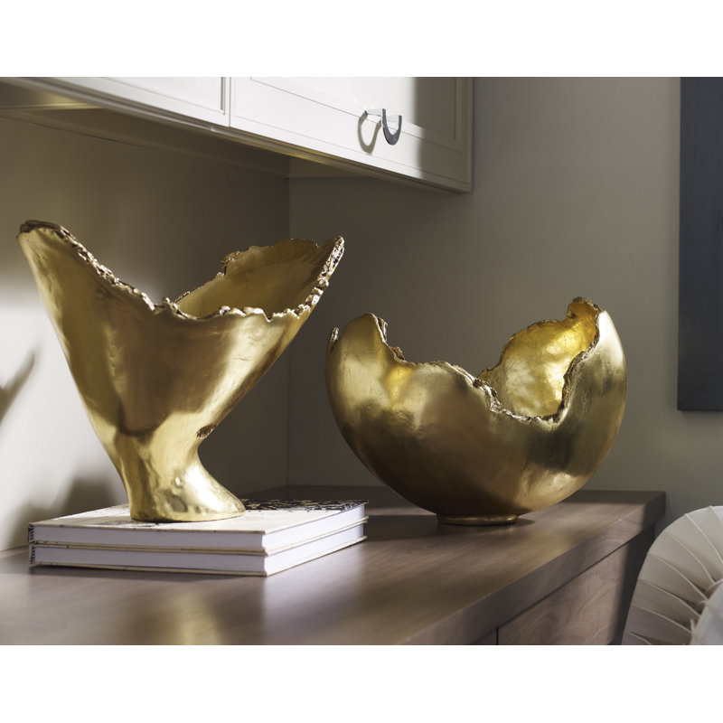 Burled Vase, Gold