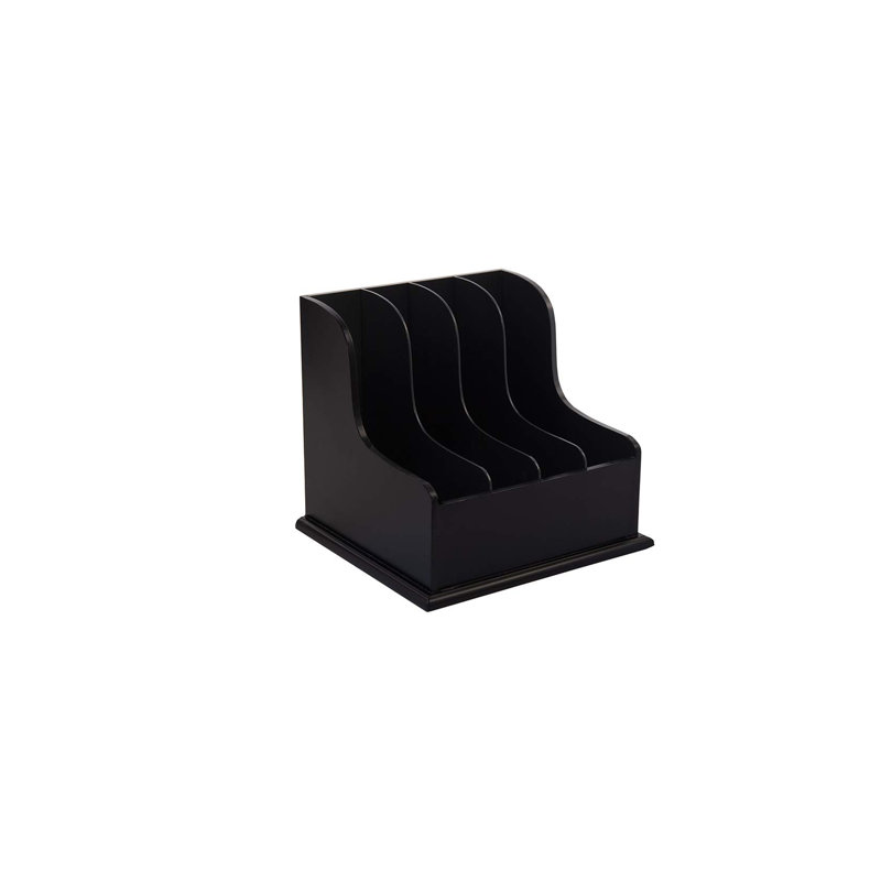 Porte-fichier à 4 niveaux Staten, Noir