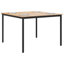 Solid Wood Top Metal Base Dining Table-575171712-575171715-575171717