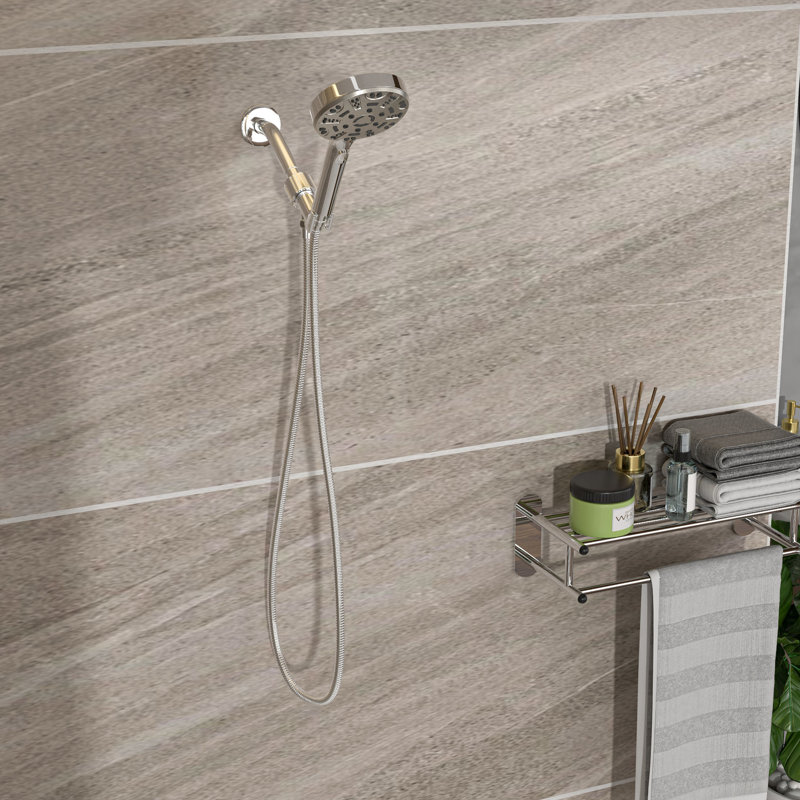 8 Shower Head - 4.7" With Spray, Rain And Massage Modes, 59" Stainless Steel Hose Refreshing Bath Adjustable Shower, Head, Enhance Your Enjoyment