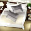 Ensembles de literie en jacquard luxueux, polyester mauve, style contemporain pour la maison