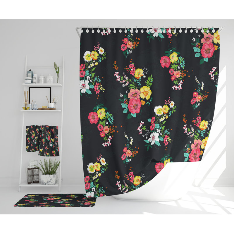 Nashara Polyester Shower Curtain Set