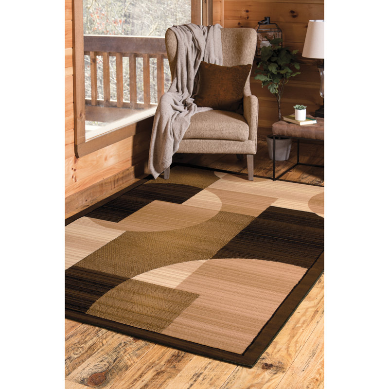Tapis brun Jerome, Rectangle 5 pi 3 po x 7 pi 2 po